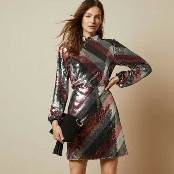 New! Ted Baker Sequin dress! Holiday! - Picture 1 of 3